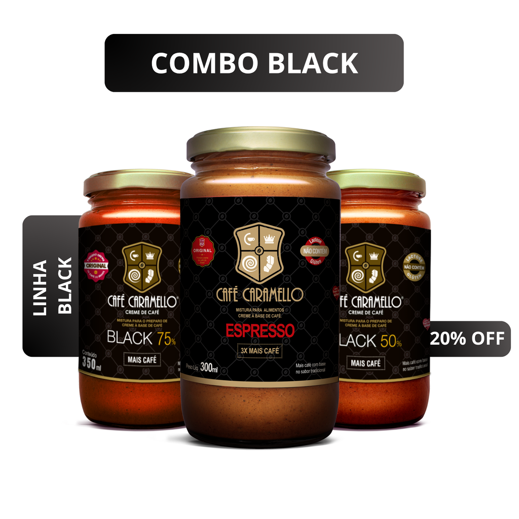Combo Black | Black 50%, Espresso & Black 75%